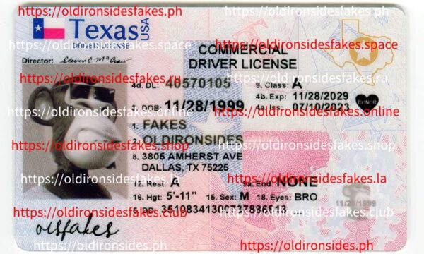 Texas Driver License(New TX O21 CDL 2020)