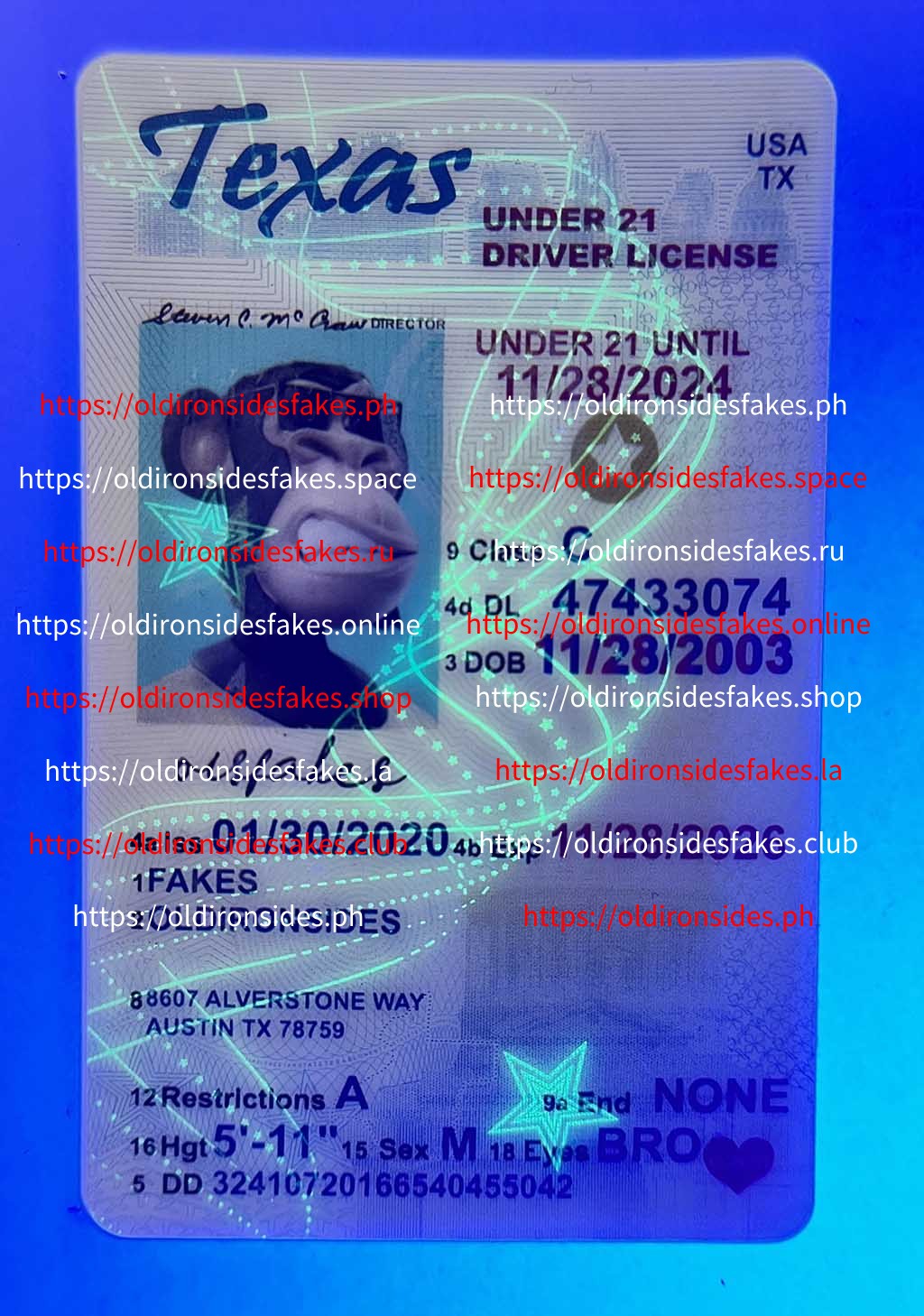 Texas Driver License(Old TX U21) - Image 3