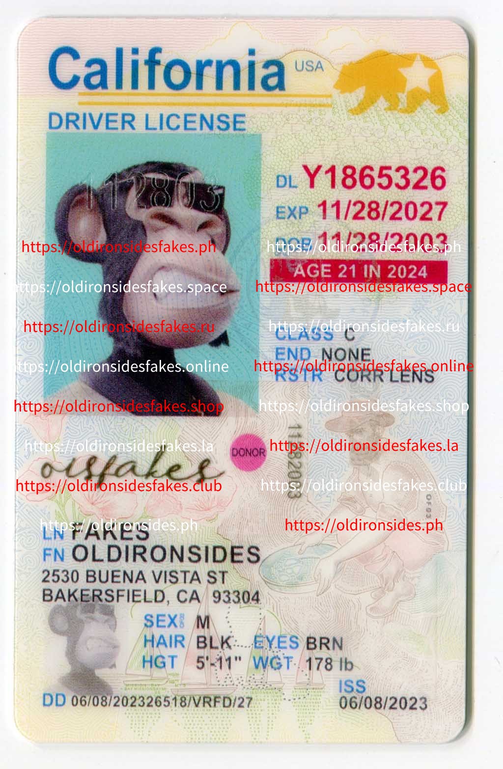 California Driver License(New CA U21)