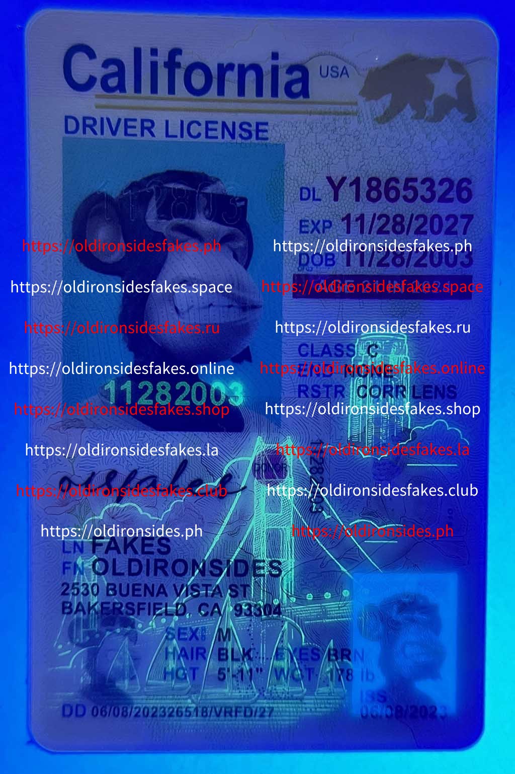 California Driver License(New CA U21) - Image 3