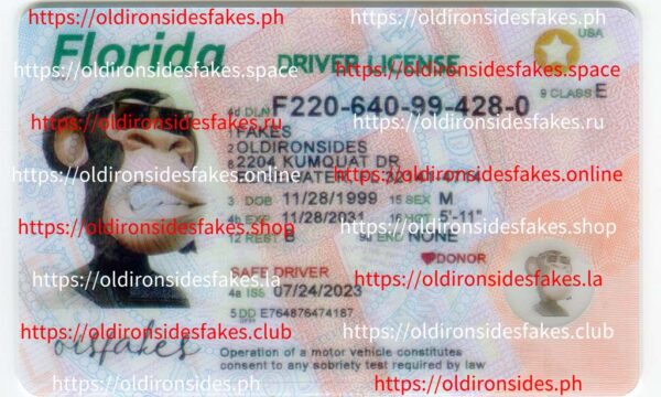 Florida Driver License(New FL O21 NEW 2022 PolyCard)